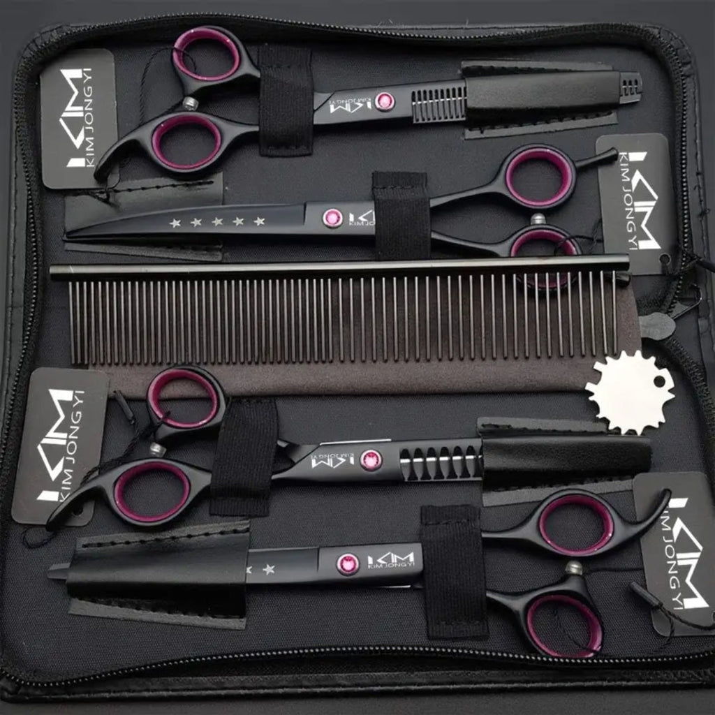 Professional Pet Grooming Kit  Premium Stainless Steel Scissors Set - Product example