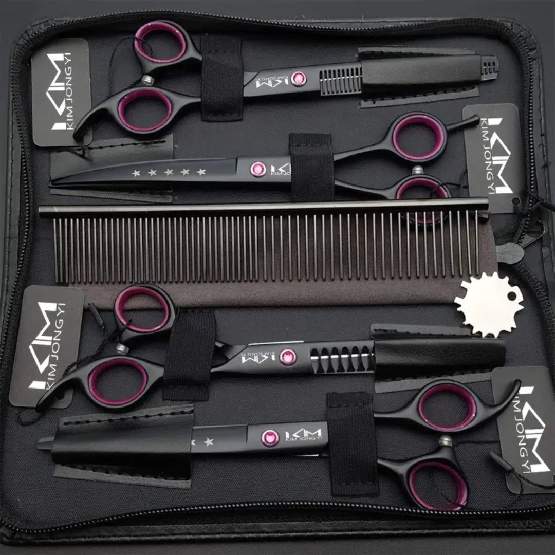 Professional Pet Grooming Kit  Premium Stainless Steel Scissors Set - Product example