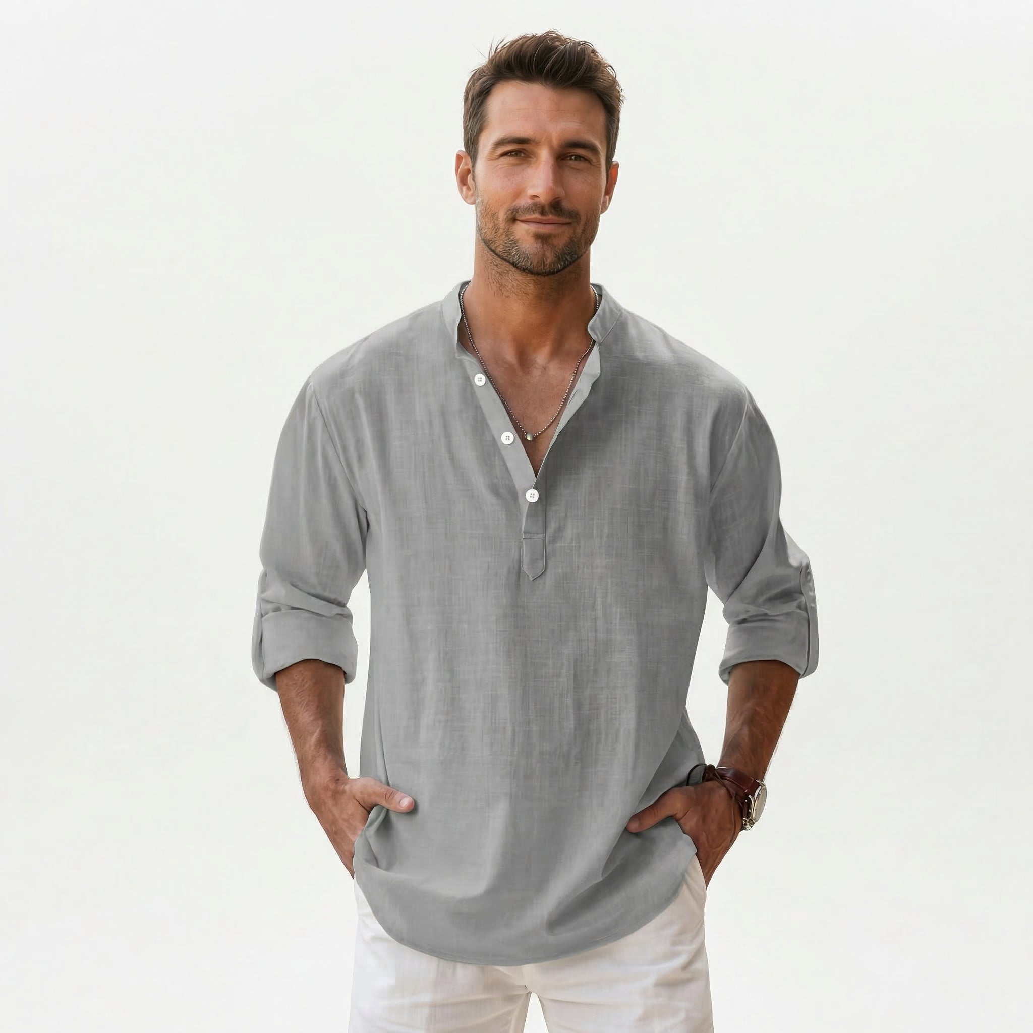 Relaxed Men's Dress Shirt