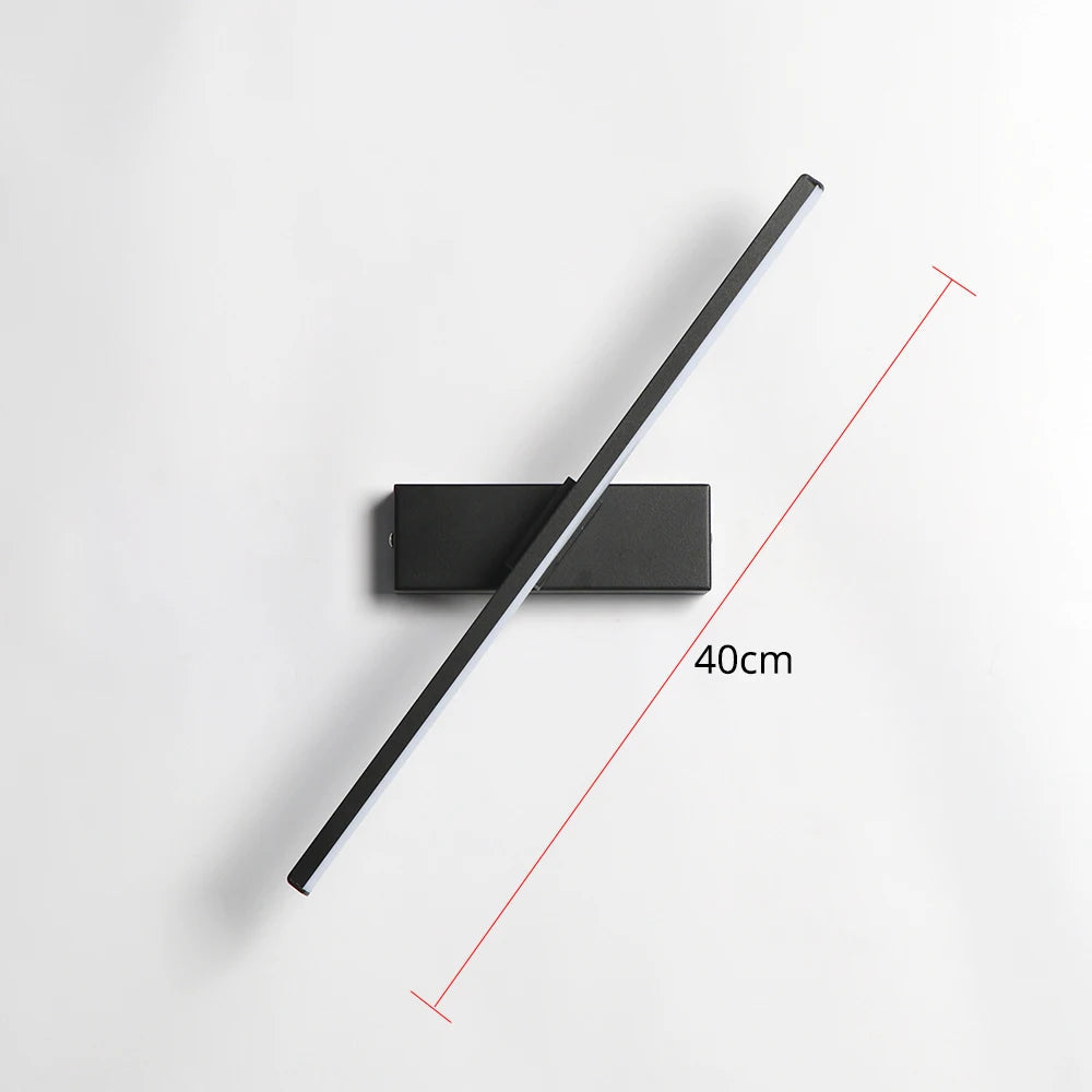 Nastavitelné nástěnné LED svítidlo | otočení o 330° | moderní design do ložnice a obývacího pokoje | hliník