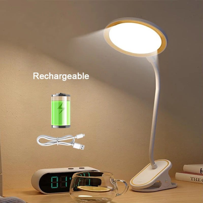 Lampada da tavolo LED touch ricaricabile con luce naturale (4000 K) e design moderno
