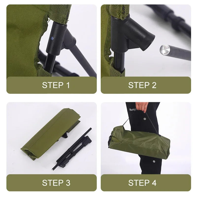 Folding Camping Chair | Ultralight & Weatherproof | Aluminum Frame | Padded for Extra Comfort | Quick Setup