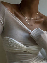 Women's Sheer Mesh Top | Elegant & Lightweight Spring Layer