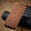 Magnetic Leather Samsung Case for Stylish Protection