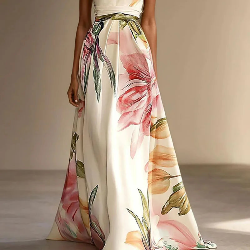 Floral Wedding Guest Maxi Dress