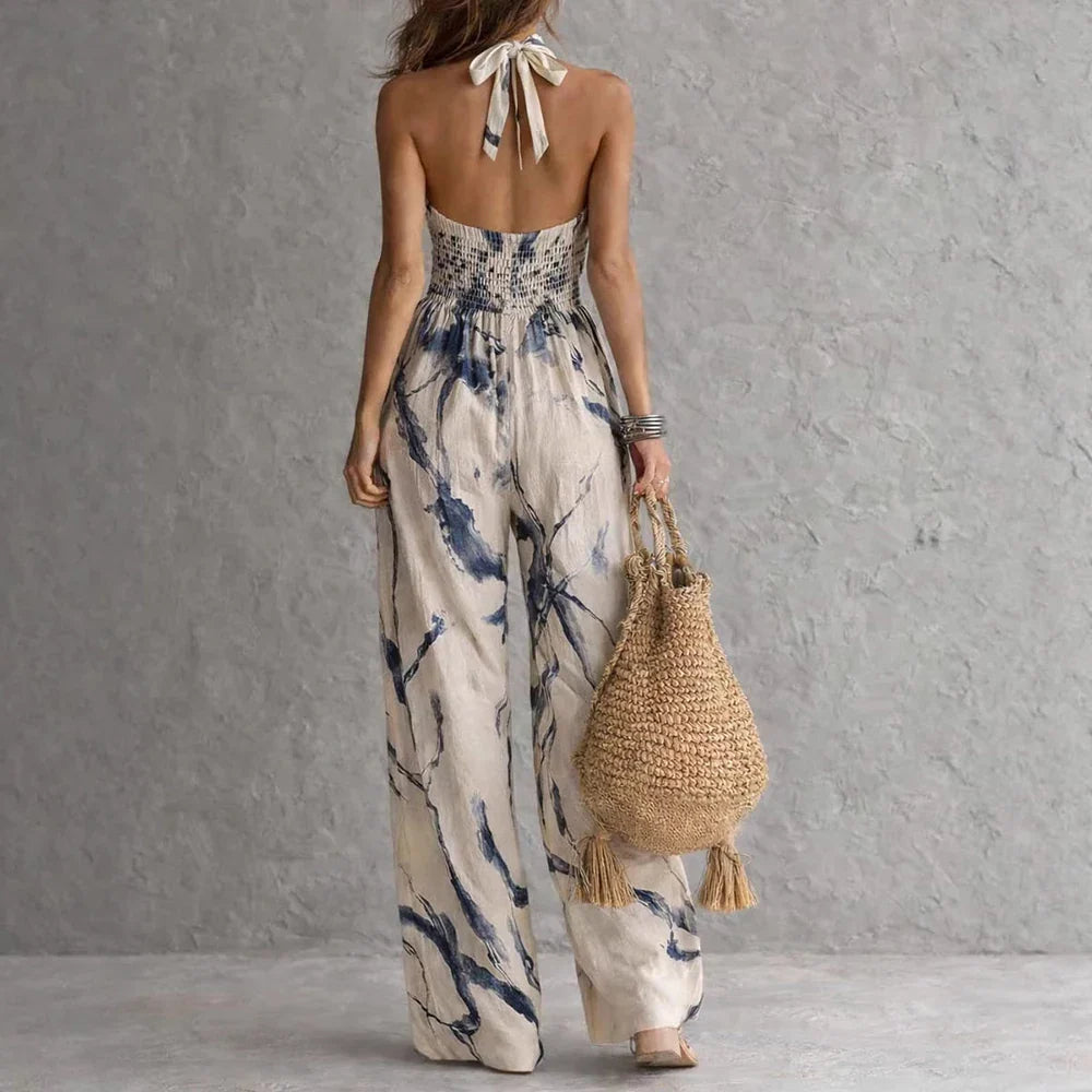 Abito lungo Madison fluente con scollo all'americana