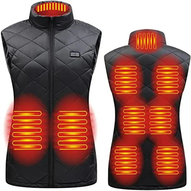 Women's Heated Vest | USB-Heated Vest with Infrared Technology | Heat-Regulating & Lightweight | Ideal for Autumn & Winter