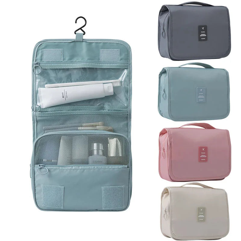 Hanging Travel Toiletry Bag | 6 Compartments & Wet Pocket | Compact & Versatile | Water-Resistant Polyester