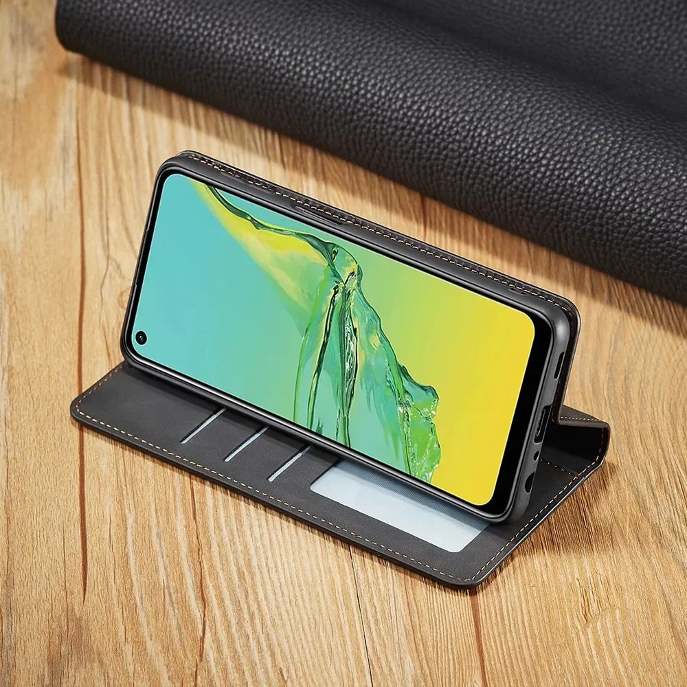 Magnetyczne skórzane etui Samsung dla stylowej ochrony