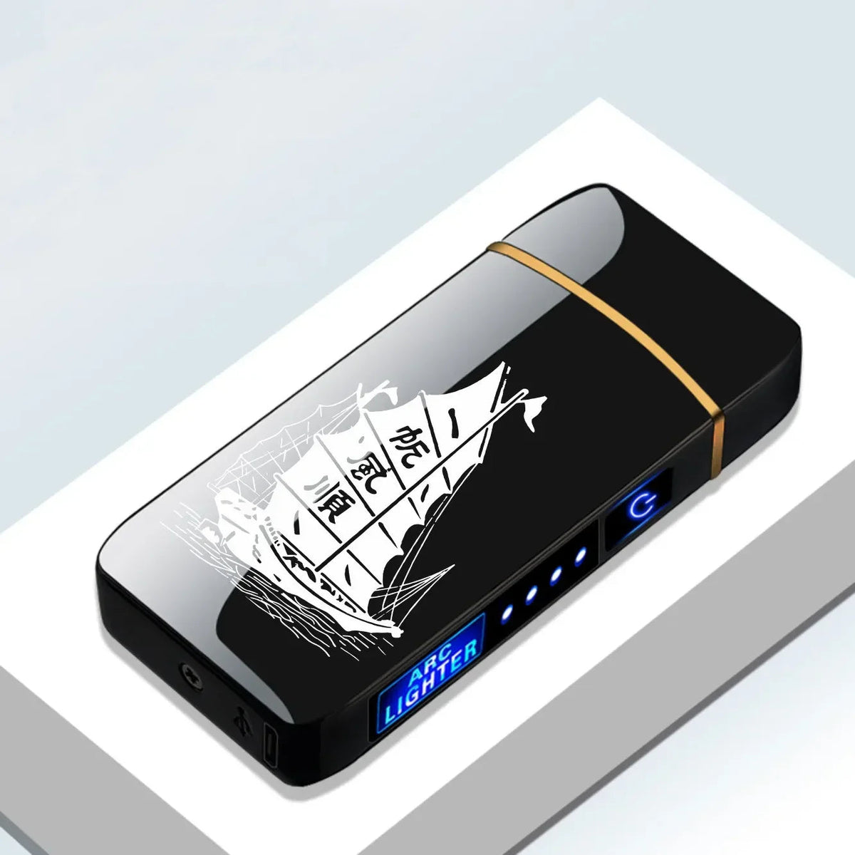 Plasma Arc Lighter  Blue Metal Double Arch Design - Product detail 17