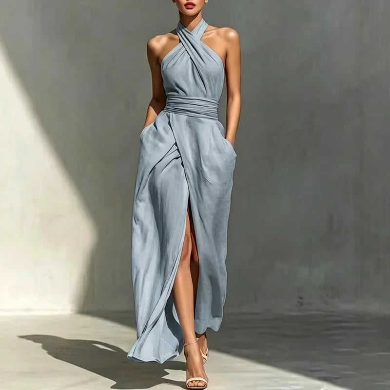 Šaty Asterin Halter Maxi