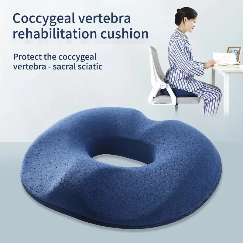 Memory Foam Seat Cushion | Tailbone & Spine Relief | Ergonomic & Comfortable