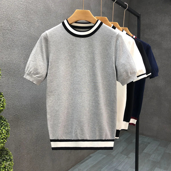Men’s Knitted Crewneck T-Shirt – Beaumont