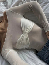 Women's Sheer Mesh Top | Elegant & Lightweight Spring Layer