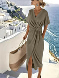 Dorothea Elegantní Midi Šaty Twist