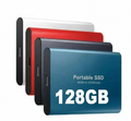128GB External SSD | USB 3.1 & USB-C High-Speed | NVMe M.2 Technology | Shockproof Aluminum Alloy Housing | Plug & Play for PC, Mac & Mobile