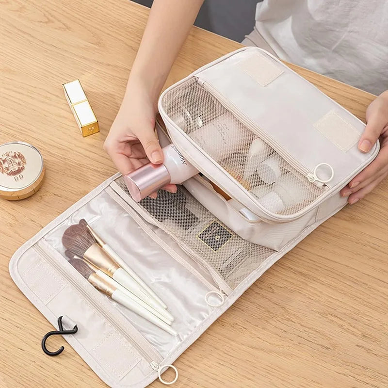 Hanging Travel Toiletry Bag | 6 Compartments & Wet Pocket | Compact & Versatile | Water-Resistant Polyester