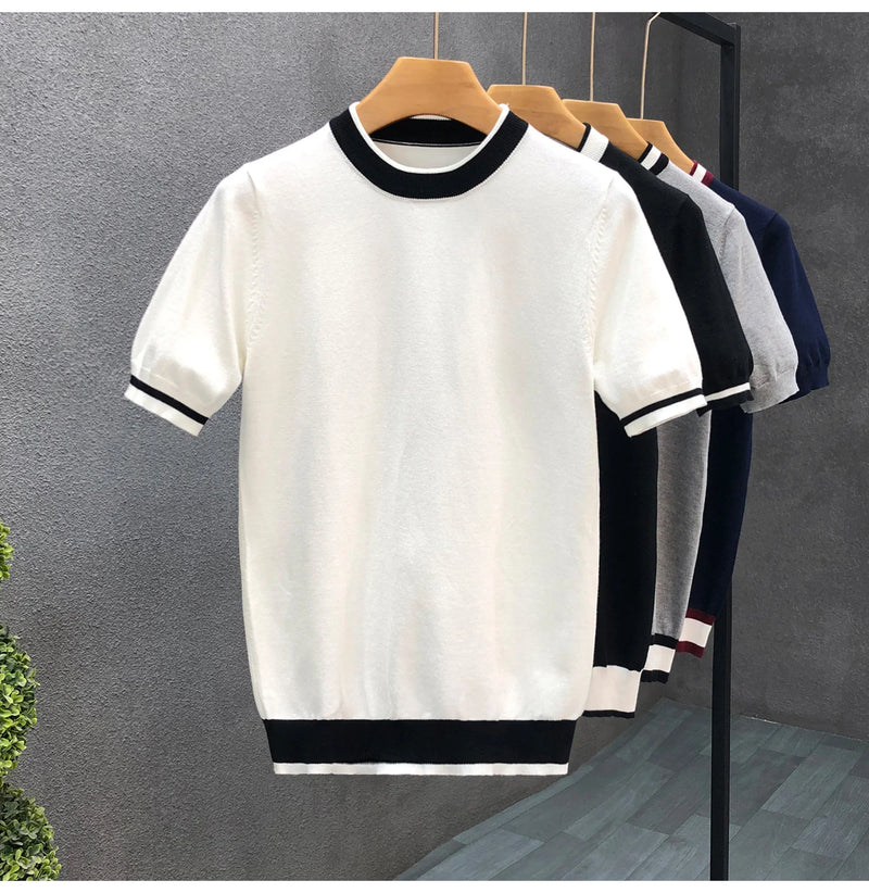 Men’s Knitted Crewneck T-Shirt – Beaumont