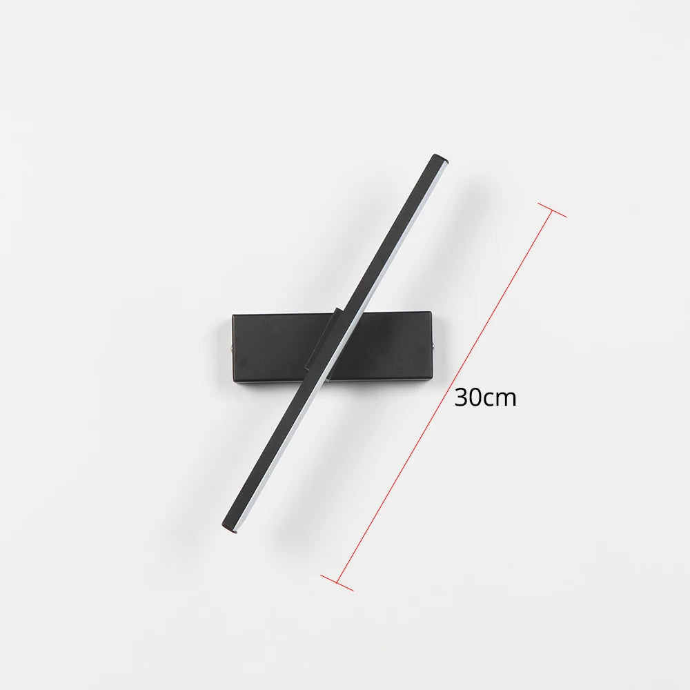 Nastavitelné nástěnné LED svítidlo | otočení o 330° | moderní design do ložnice a obývacího pokoje | hliník