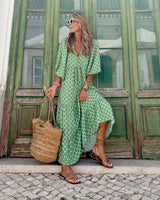 Women’s Maxi Dress – Bohemian Style Loose Fit Gown