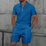Men's Cotton Co-ord Set - Polo Shirt and Shorts