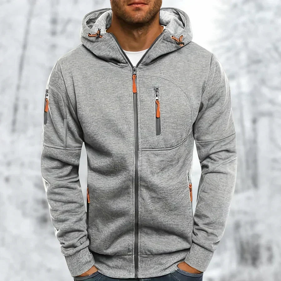 MetroFlex – Stylish Men's Zip-Up Hoodie