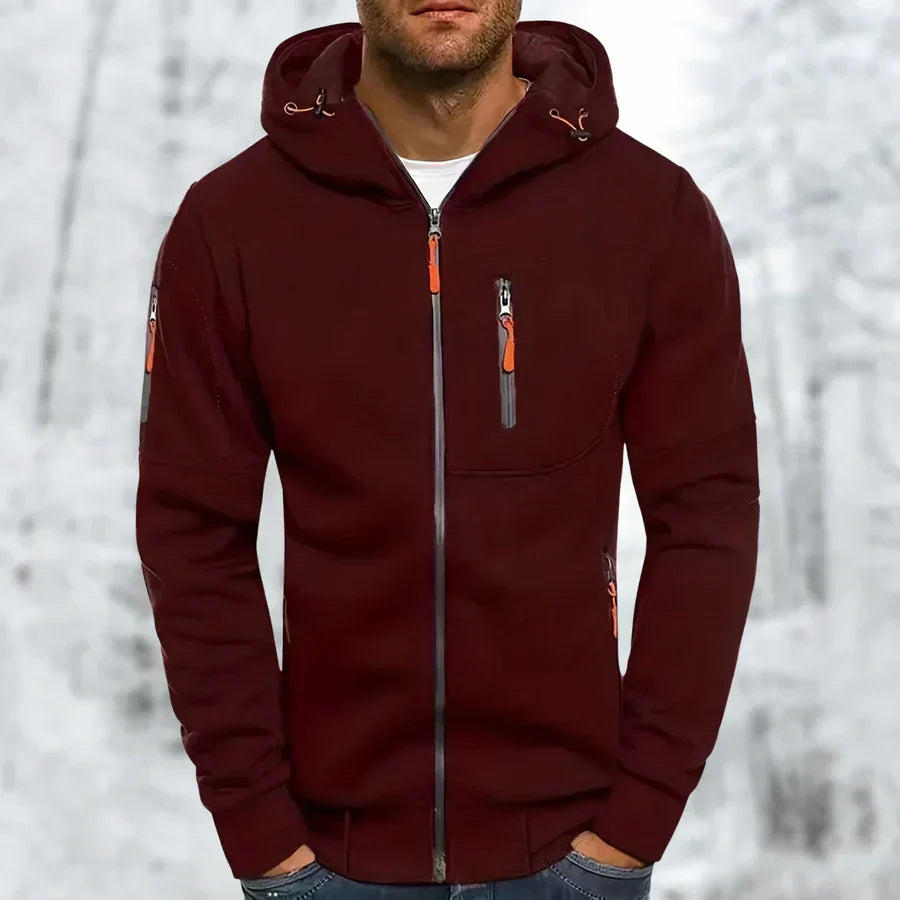 MetroFlex – Stylish Men's Zip-Up Hoodie