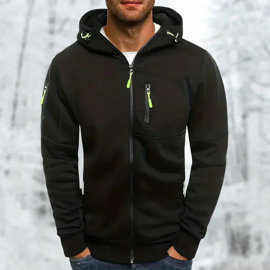 MetroFlex – Stylish Men's Zip-Up Hoodie