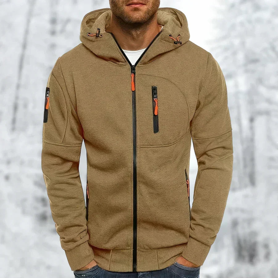 MetroFlex – Stylish Men's Zip-Up Hoodie