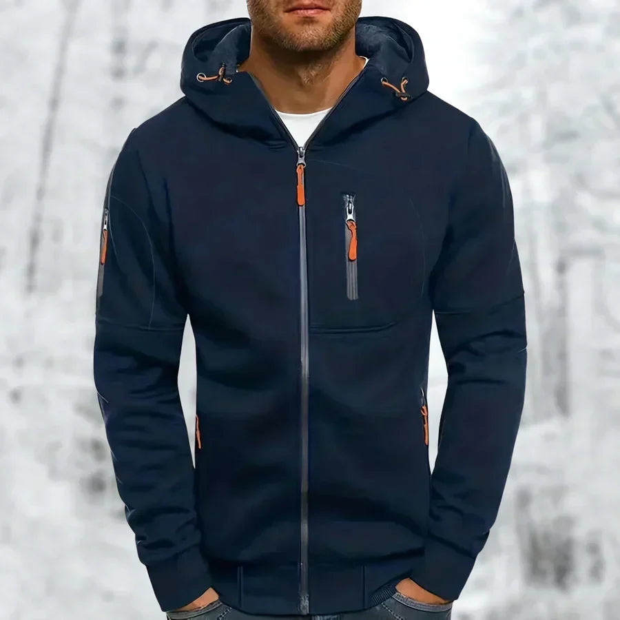 MetroFlex – Stylish Men's Zip-Up Hoodie