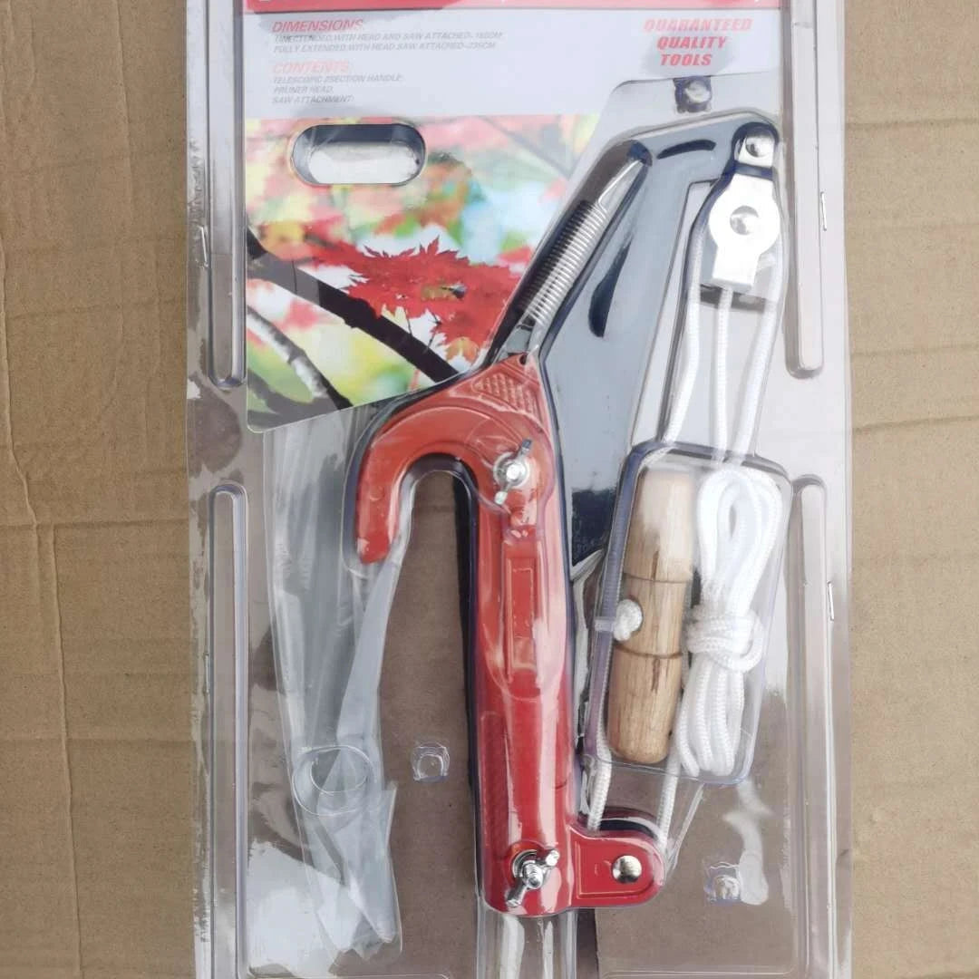 High-Altitude Branch Cutter | Telescopic Tree Pruner with Pulley System | SK5 Steel Blade | For Fruit Trees & High Branches