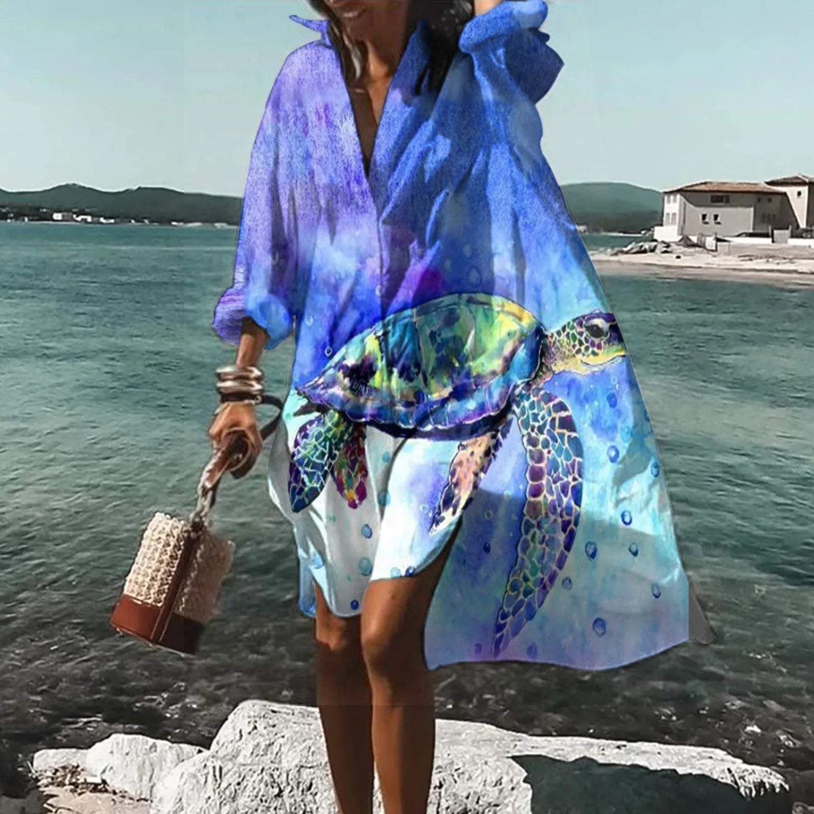 Sanne | Casual Midi-jurk met Print voor Dames voor Zomerjurkjes 1