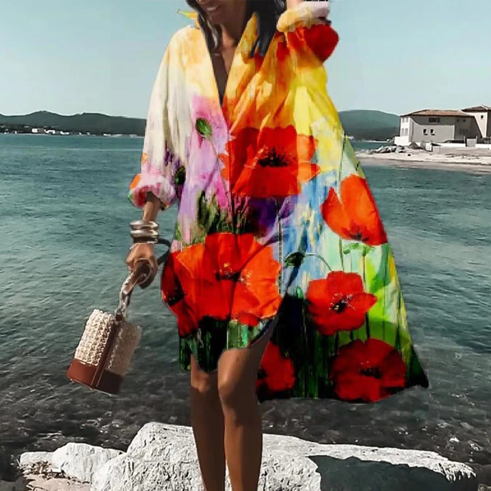 Sanne | Casual Midi-jurk met Print voor Dames voor Zomerjurkjes 5