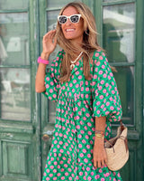 Women’s Maxi Dress – Bohemian Style Loose Fit Gown