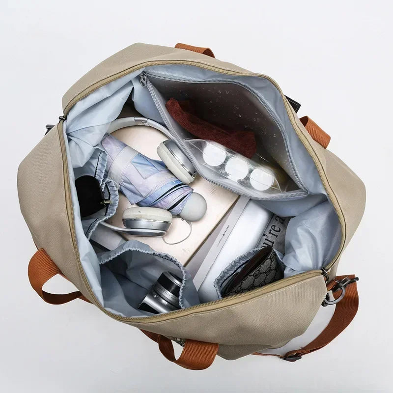Large Capacity Fitness Travel Bag | Wet-Dry Separation | Hand & Shoulder Bag for Women