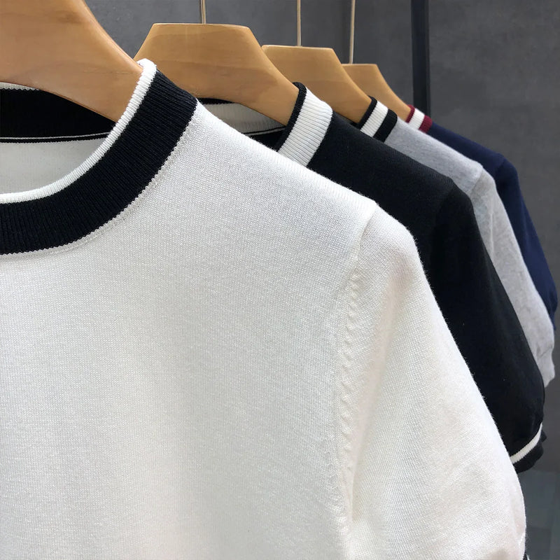 Men’s Knitted Crewneck T-Shirt – Beaumont