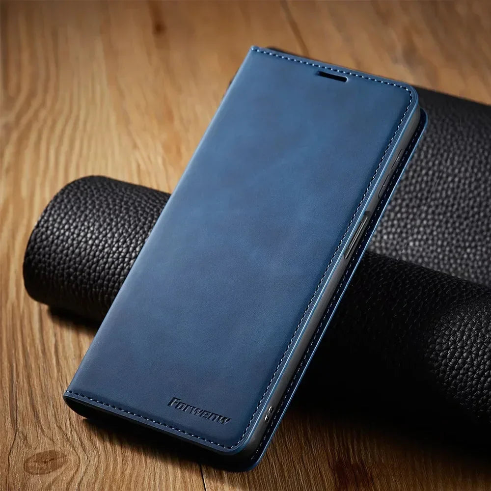 Magnetyczne skórzane etui Samsung dla stylowej ochrony
