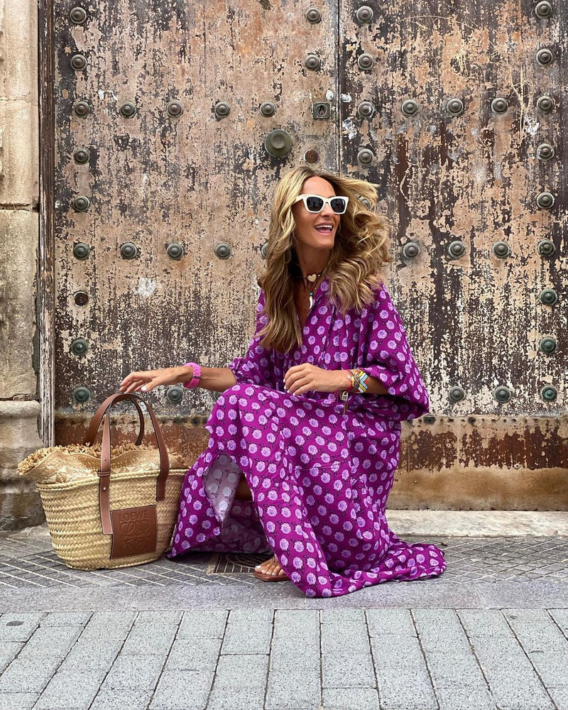 Women’s Maxi Dress – Bohemian Style Loose Fit Gown