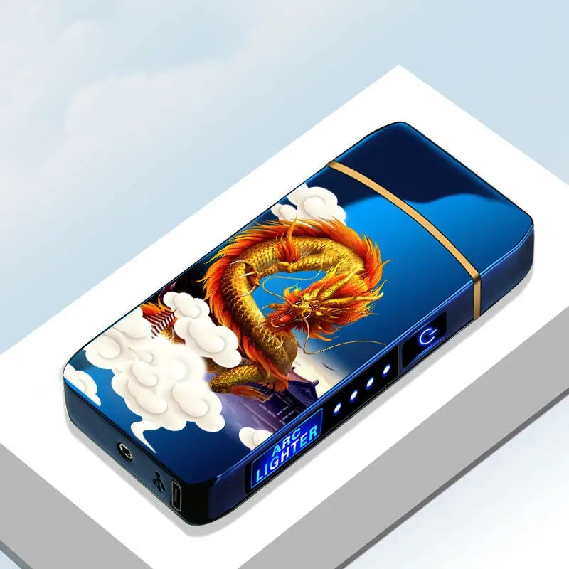 Plasma Arc Lighter  Blue Metal Double Arch Design - Product detail 19