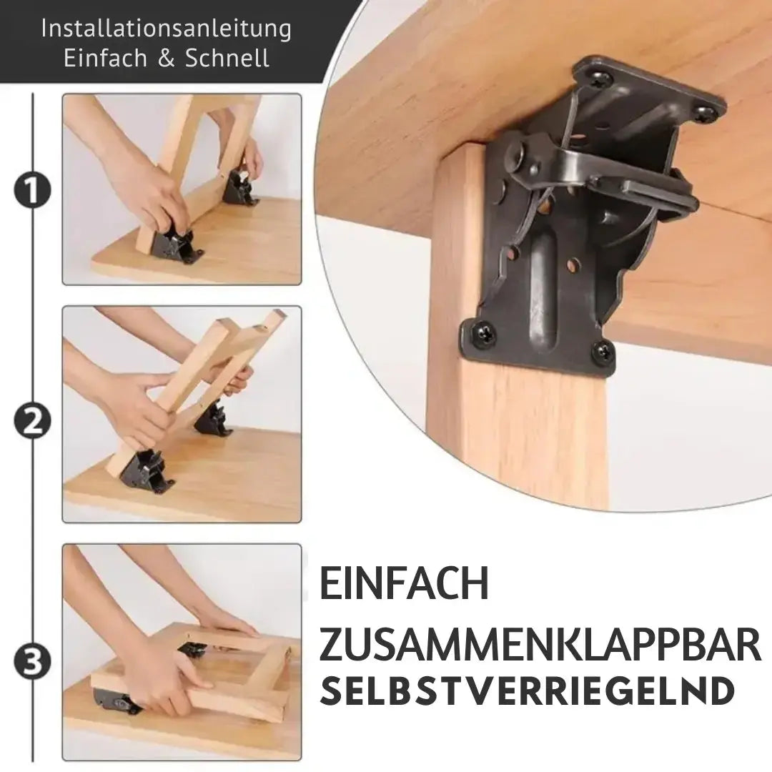 Klappbare Tischbein-Halterung aus Stahl Mivoza Deutschland