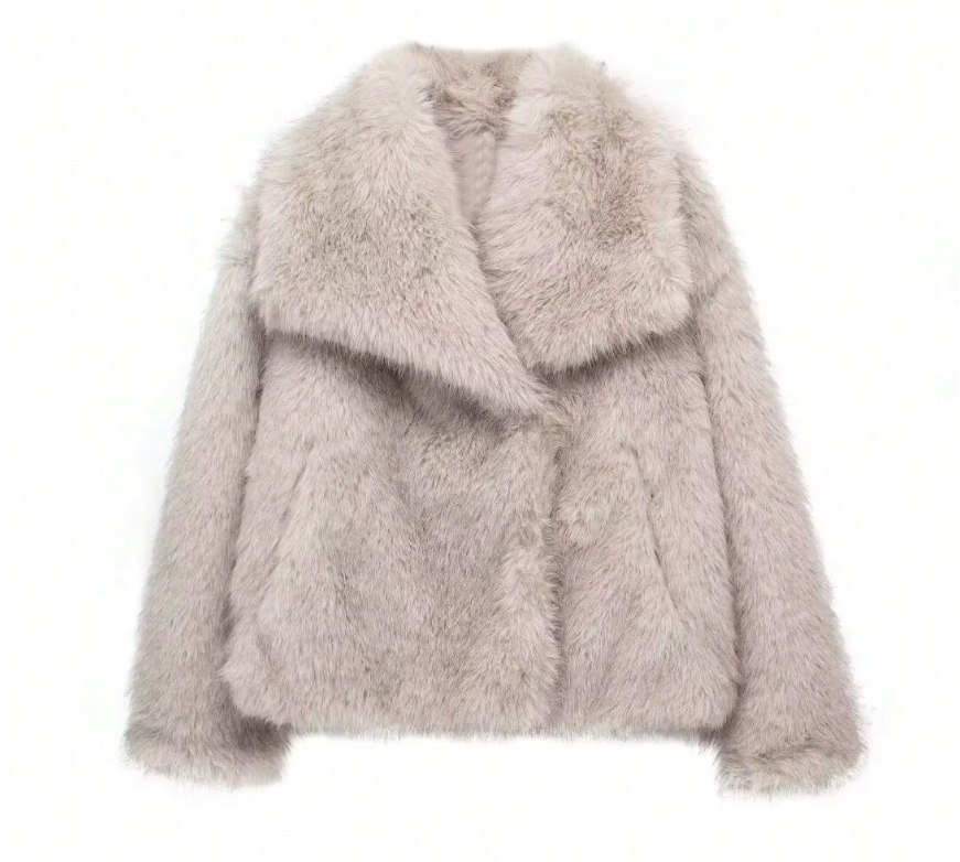 Women's winter jacket | Elegant design | Cozy faux fur look