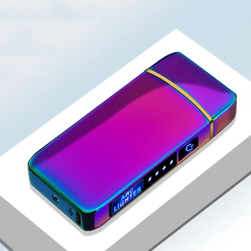 Plasma Arc Lighter  Blue Metal Double Arch Design - Product detail 11
