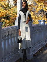 Women's Two-Piece Ribbed Set | Classic Elegance & Comfort | Soft Fabric
