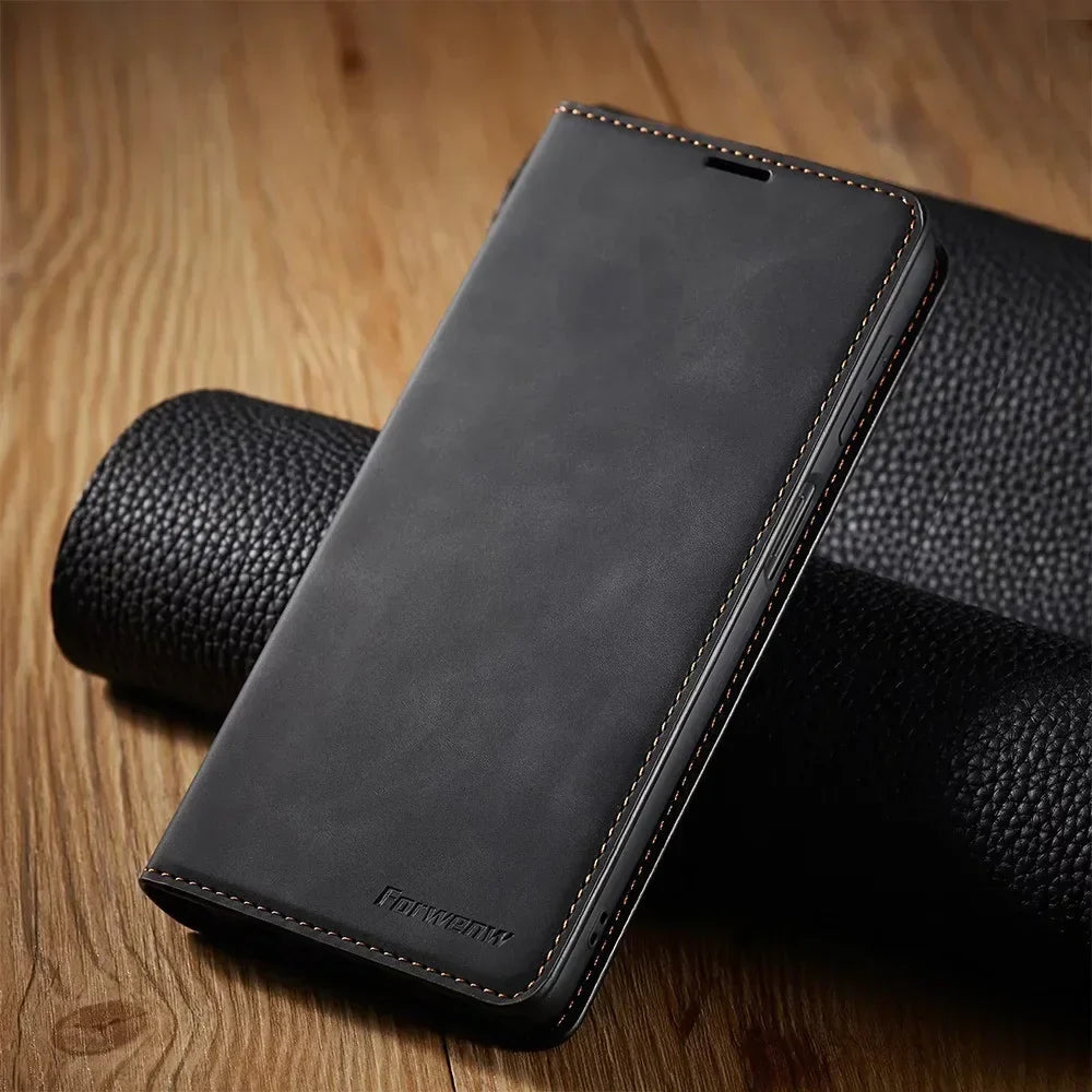 Magnetyczne skórzane etui Samsung dla stylowej ochrony