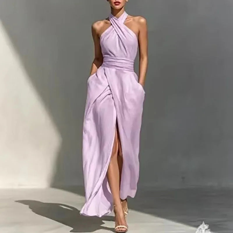 Šaty Asterin Halter Maxi