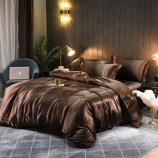 Silk Duvet Cover  Premium Natural Mulberry Silk Bedding - Product showcase