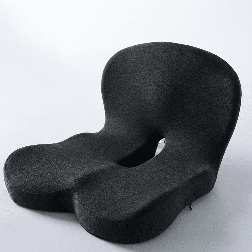 Sitzkissen | Ergonomisches Memory Foam Sitzkissen | Druckentlastend & Rutschfest | ErgoComfort