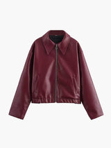 Women’s Leather Biker Jacket | Oversized Fit & Bold Style | Everyday & Evening Wear