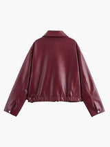 Women’s Leather Biker Jacket | Oversized Fit & Bold Style | Everyday & Evening Wear