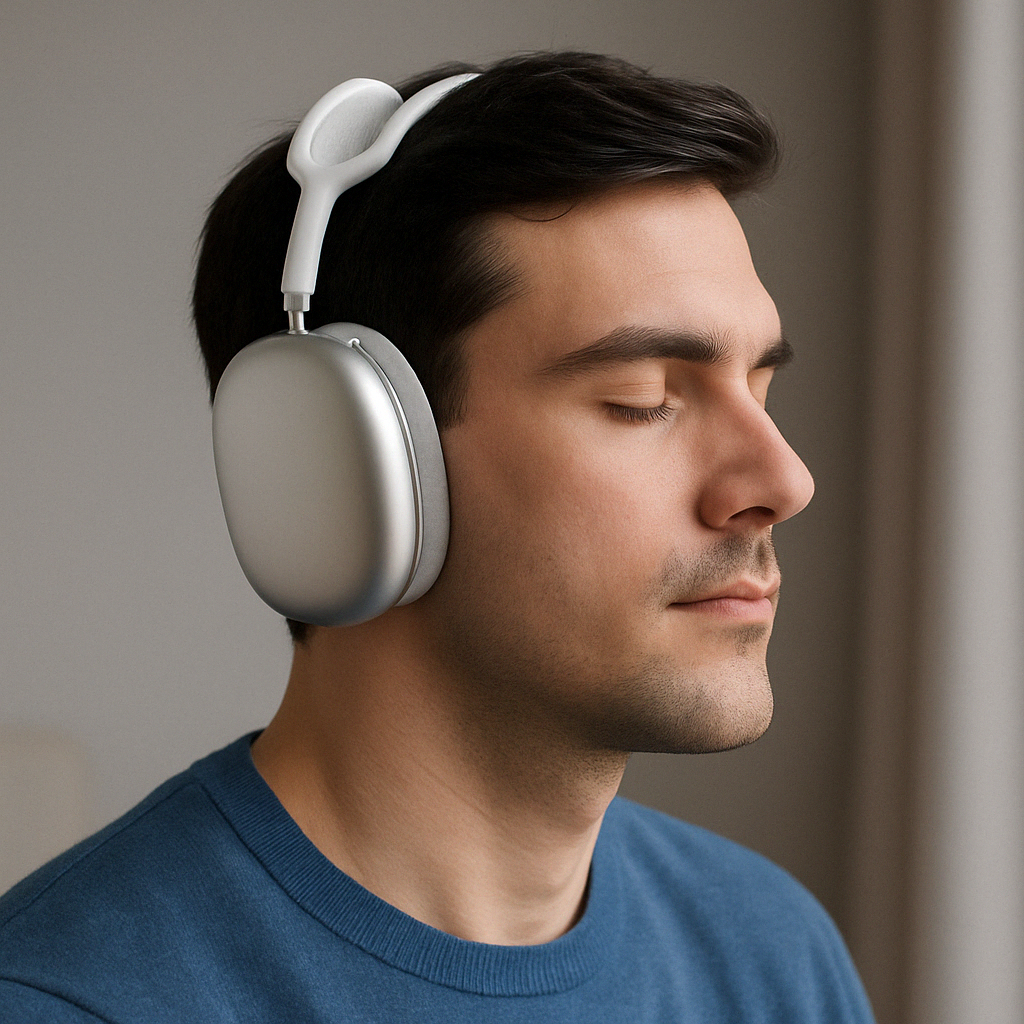 Wireless Bluetooth Headphones  Over-Ear Noise Cancelling Design - Detailed view